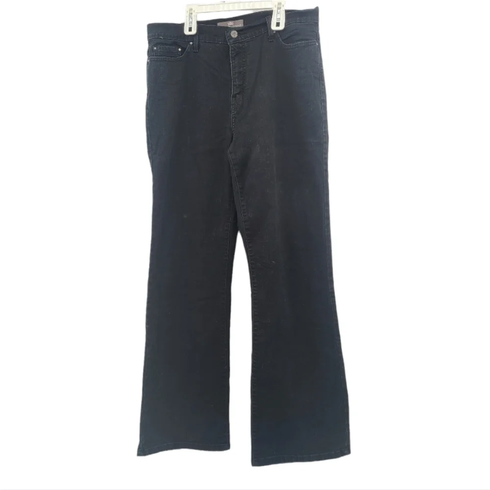 Levi's 512 Black Perfectly Slimming Boot Cut Jeans, multi pockets, women 16long - Picture 2 of 9